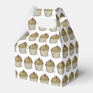 Cute Mini Muffins Pattern Favor Boxes