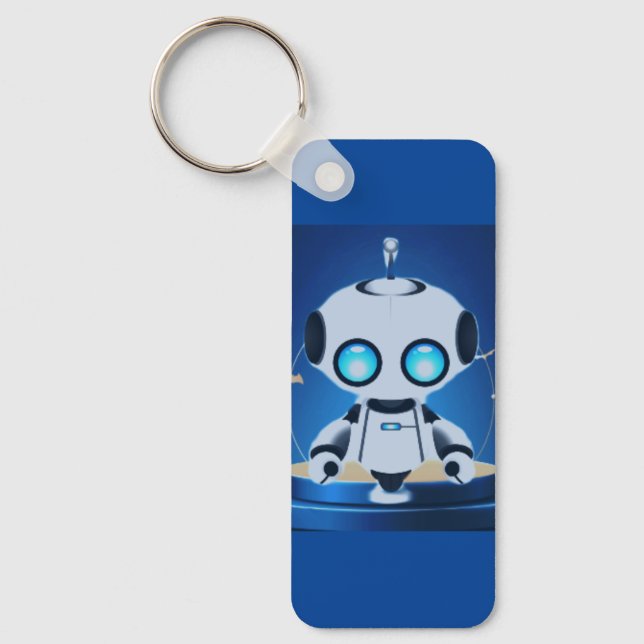 Cute Mini Robot Keychain (Front)