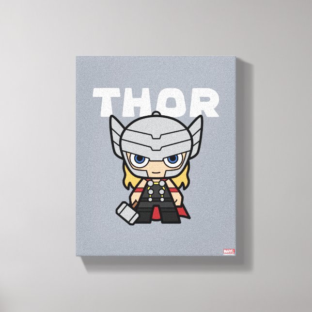 Cute Mini Thor Canvas Print (Front)