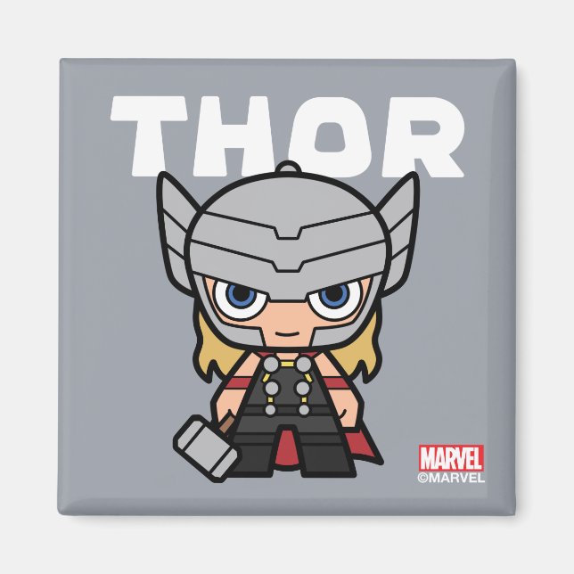 Cute Mini Thor Magnet (Front)