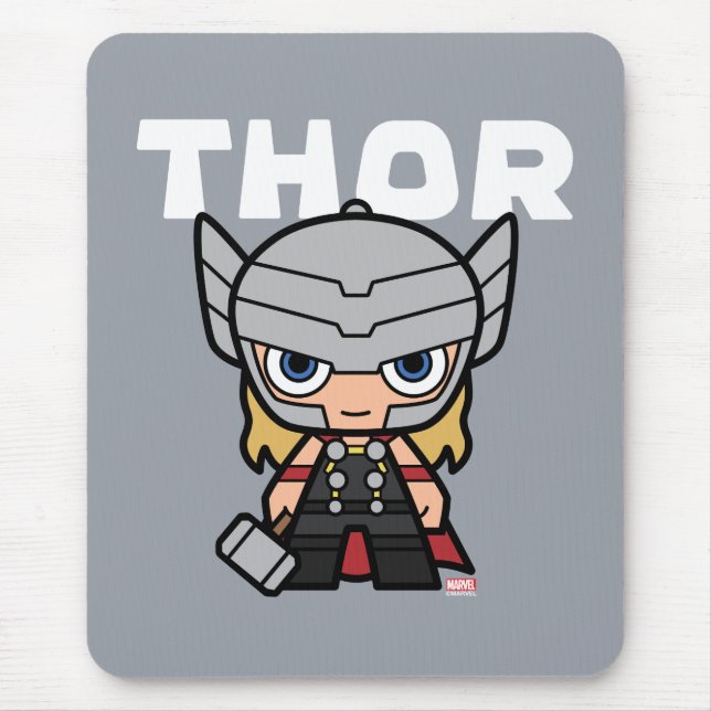 Cute Mini Thor Mouse Pad (Front)
