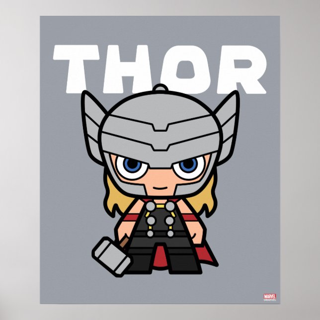 Cute Mini Thor Poster (Front)