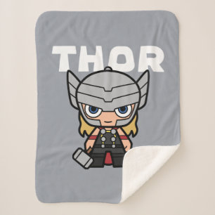 Cute Mini Thor Sherpa Blanket