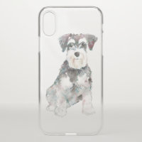 Cute Miniature Schnauzer Dog Illustration