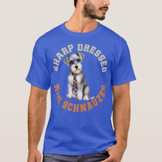 Cute Miniature Schnauzer Dog T-Shirt