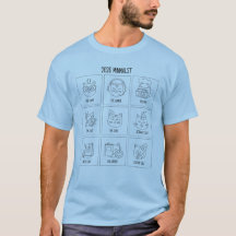 Cute Minimal Line Art Animal Pun T-Shirt – T-Shirt