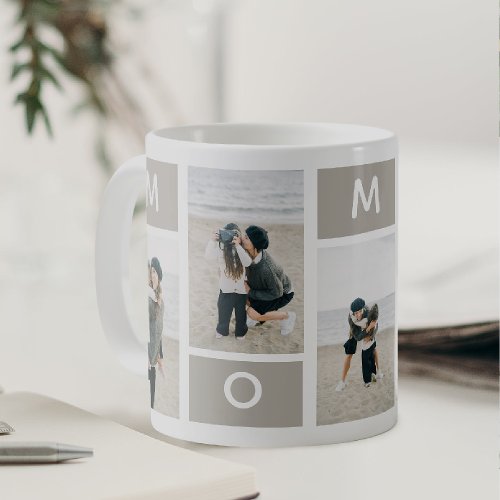 Cute Minimal MOMMY 5 x Photo  Coffee Mug