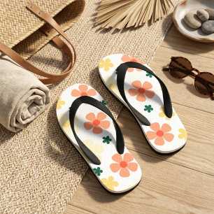 Cute minimalist botanical vibes  kid's flip flops