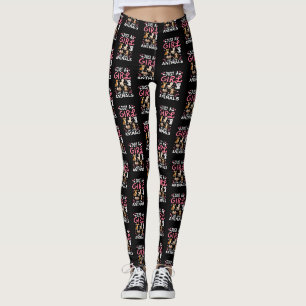 Cute Minimalist Cat Illustration Funny Pet Lover Leggings