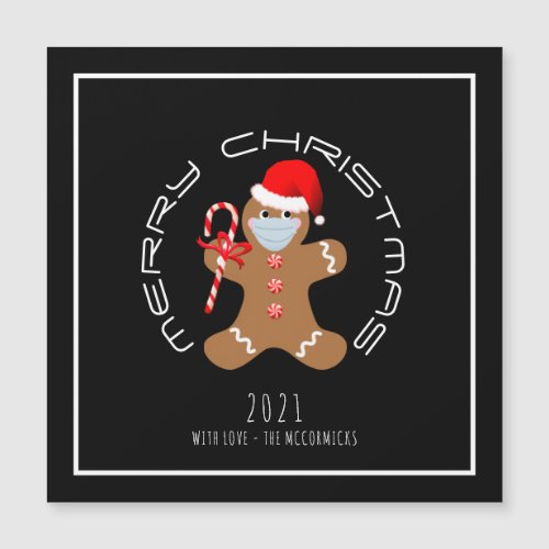 Cute Minimalist Christmas 2021 Gingerbread Man