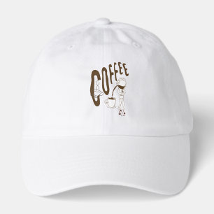 Cute Minimalist Coffee Lover Graphic Dad Hat