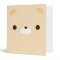 Cute Minimalist Cream Teddy Bear Face