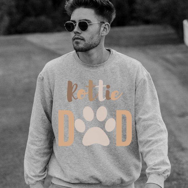 Cute Minimalist Dog Rottie Rottweiler Dad T-Shirt (Creator Uploaded)