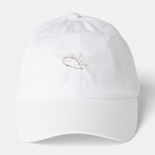 Cute Minimalist Hedgehog Scribble Doodle for Kids Hat
