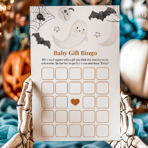 Cute Minimalist Little Boo Gender Bingo Game