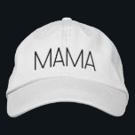 Cute Minimalist Mama Embroidered Hat<br><div class="desc">We are always adding new designs daily!</div>