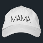 Cute Minimalist Mama Embroidered Hat<br><div class="desc">We are always adding new designs daily!</div>