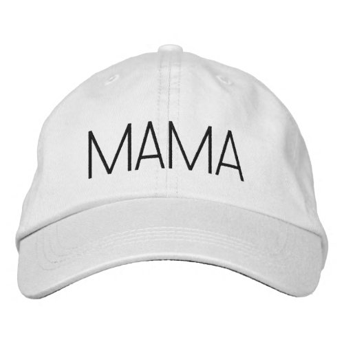 Cute Minimalist Mama Embroidered Hat