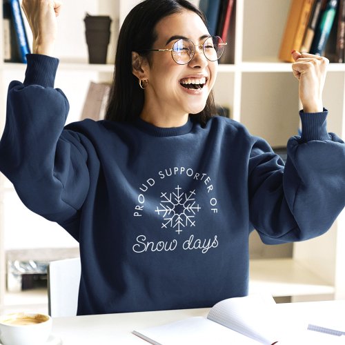 Cute Minimalist Modern Snow Days Sweatshirt