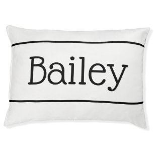Cute Minimalist Personalized Pet Bed