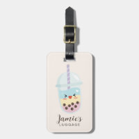 Cute Minimalist Rainbow Boba Bubble Tea