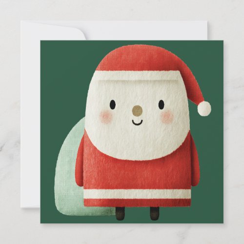 Cute Minimalist Santa Claus