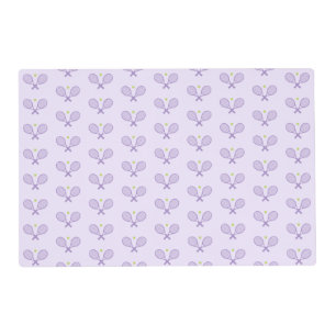 Cute Minimalist Tennis Pattern Placemat