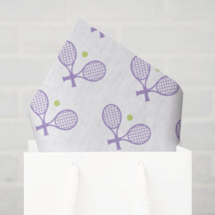 Cute Minimalist Tennis Pattern Tissue Paper