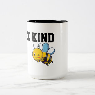 Cute minimalist tote bag Two-Tone coffee mug