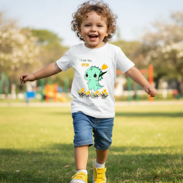 Cute Mint Dinosaur Baby T-Shirt (Creator Uploaded)
