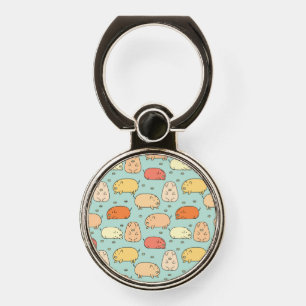 Cute Mint Pig Pattern Phone Ring Stand