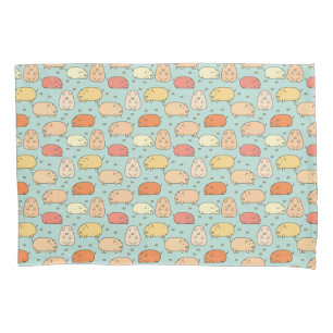 Cute Mint Pig Pattern Pillow Case