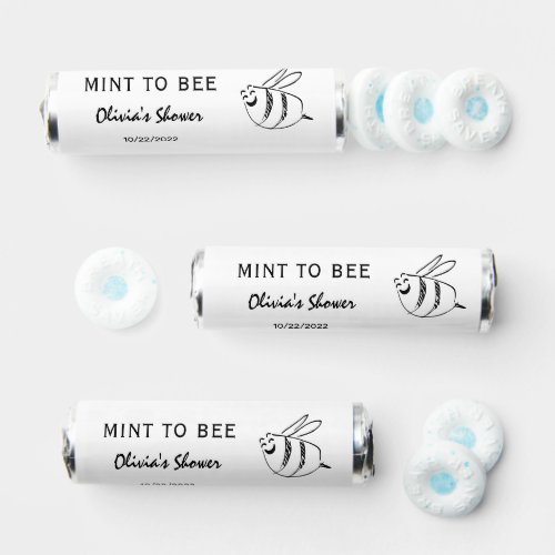 Cute Mint to Bee Bridal Shower Mints