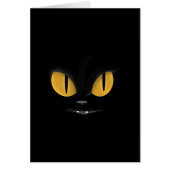 Cute Mischievous Black Cat with Fangs (Front)