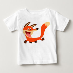 Cute Mischievous Cartoon Fox Baby T-Shirt