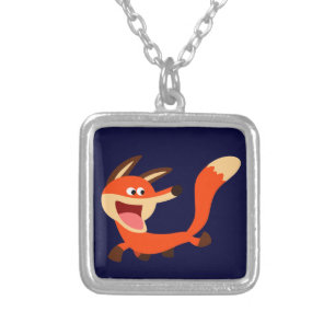 Cute Mischievous Cartoon Fox Necklace