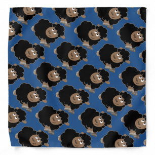 Cute Mischievous Cartoon Sheep Bandana