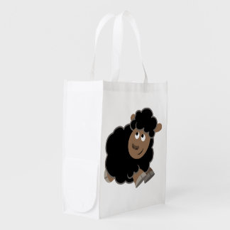 Cute Mischievous Cartoon Sheep Reusable Bag