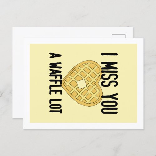 Cute Missing Someone Quotes I Miss You a WaffleLot Postcard