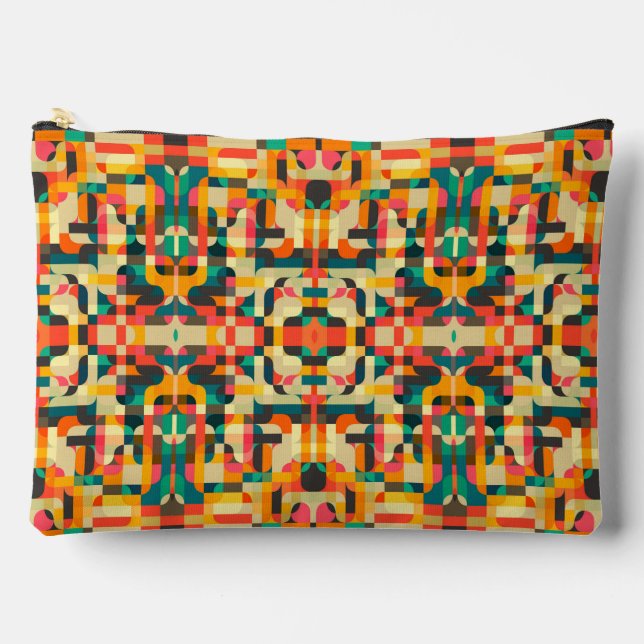 Cute mixed colors design accessory pouch (Front)