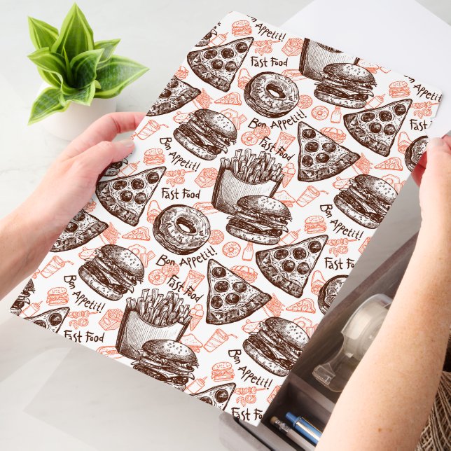 Cute mixed food Cafe diner  Envelope Mailers (Desk)