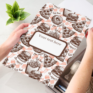Cute mixed food diner text box envelope mailers