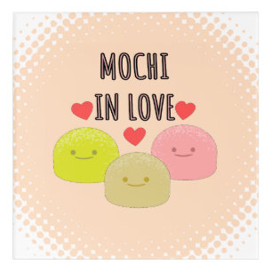 Cute Mochi Cartoon Drawings Acrylic Print