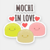 Cute Mochi Cartoon Drawings Classic Round Sticker