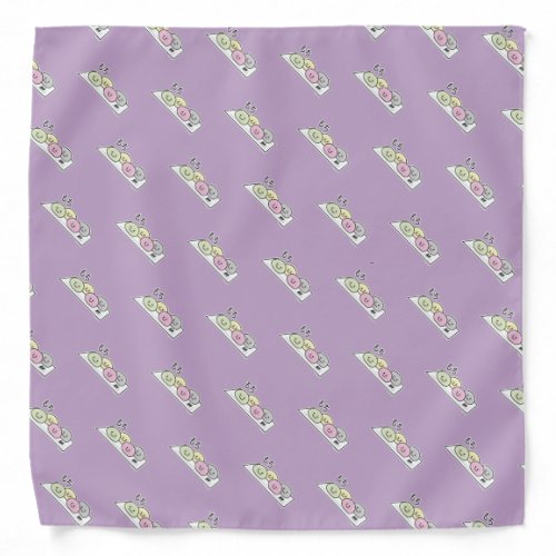 Cute Mochi ice cream rice cake Japanese green tea Bandana