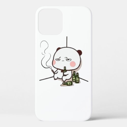 Cute Mochi Peach Cat iPhone 12 Case