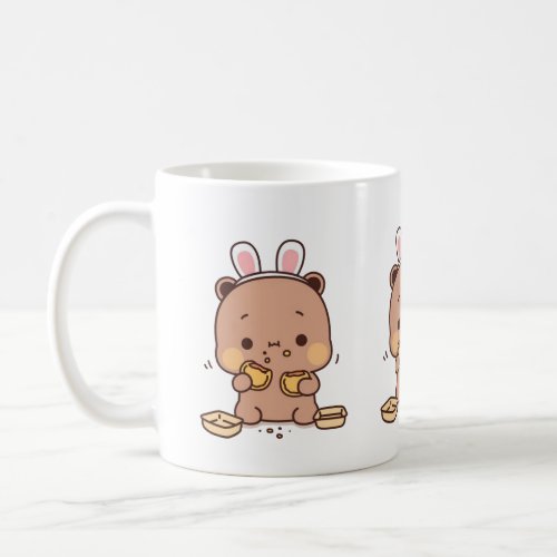 Cute Mochi Peach Cat Coffee Mug