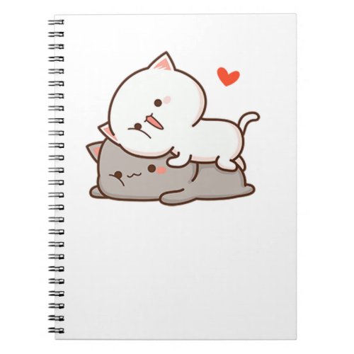 Cute Mochi Peach Cat Notebook