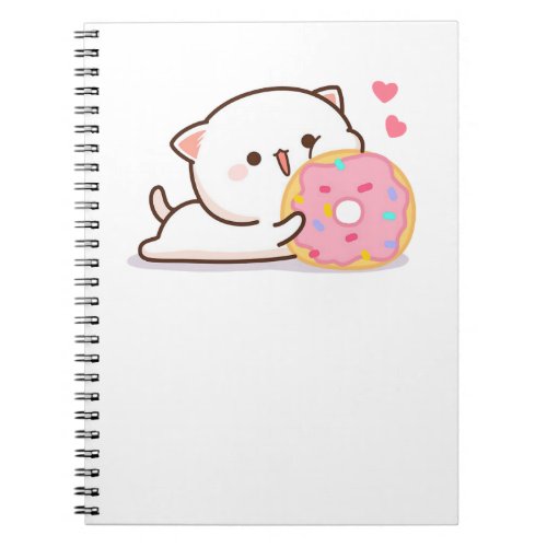 Cute Mochi Peach Cat Notebook