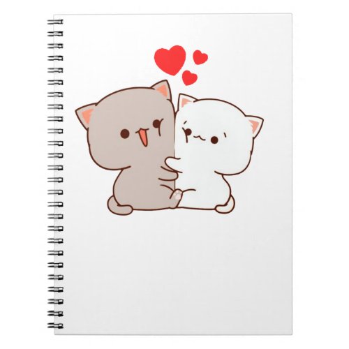 Cute Mochi Peach Cat Notebook